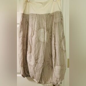 Danish Elegant Cream Women’s skirt. Cotton Linen.